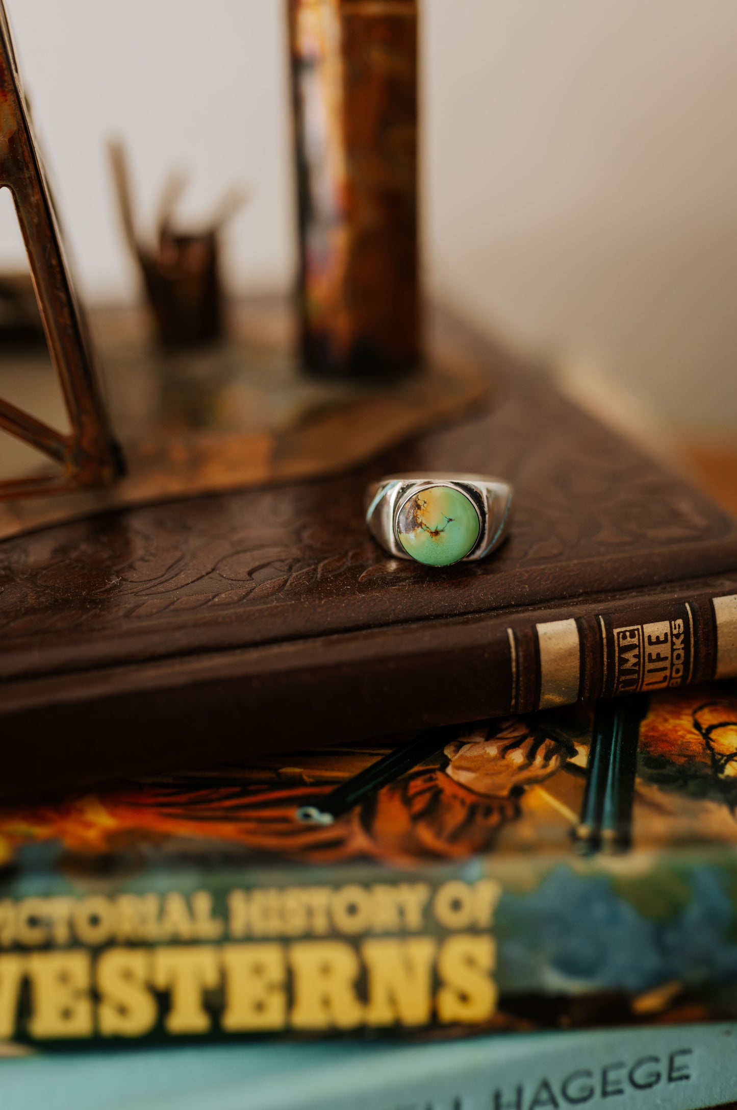 Men’s Turquoise Signet Ring