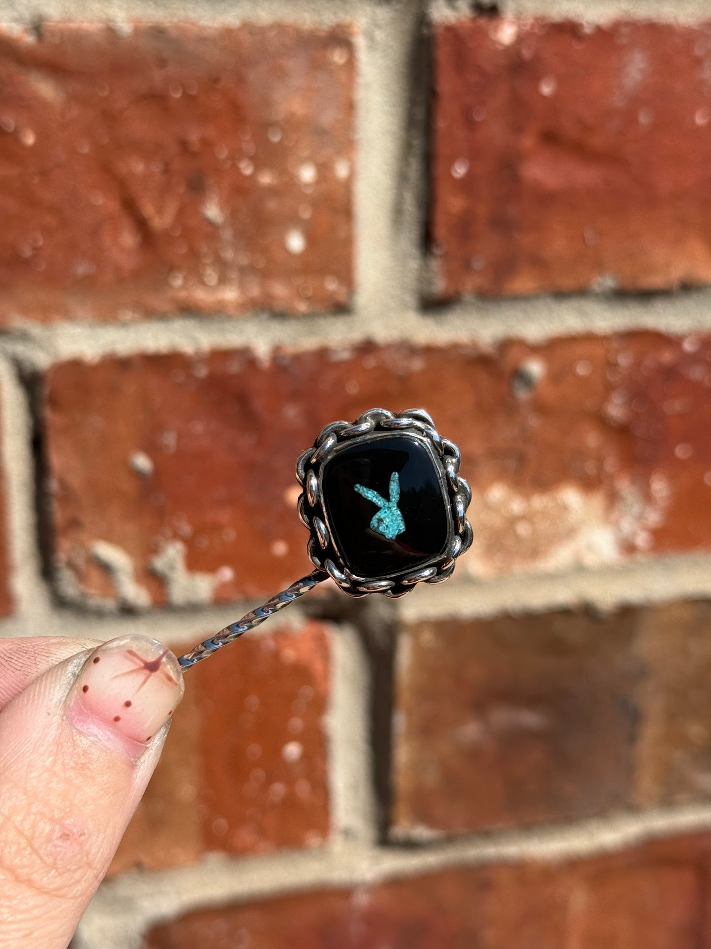 Turquoise Bunny Cowboy Toothpick