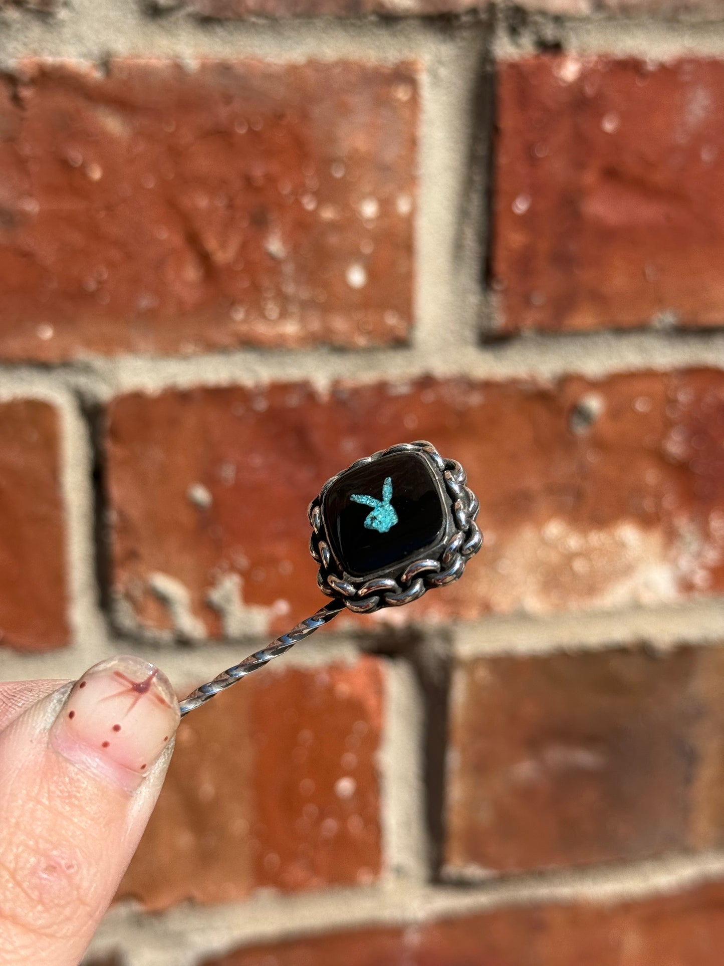 Turquoise Bunny Cowboy Toothpick